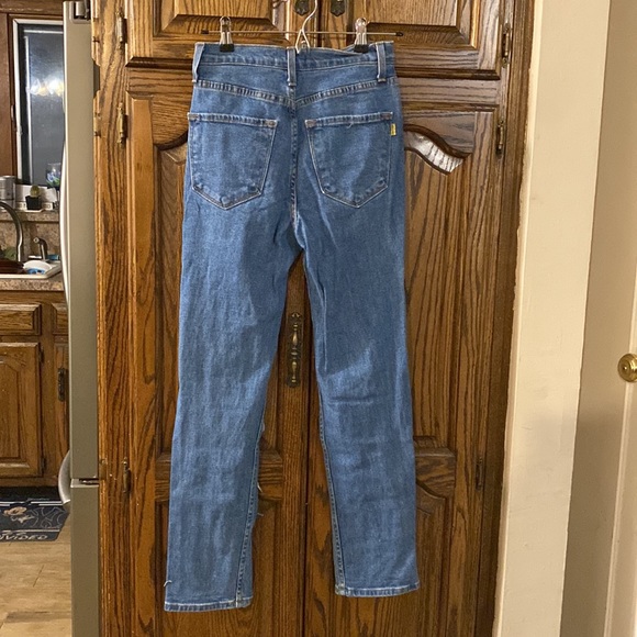 EUC!✨ Vibrant jeans, Size 5 (W26), lots of ripped detailing - Picture 2 of 3